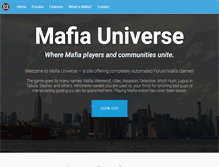 Tablet Screenshot of mafiauniverse.com